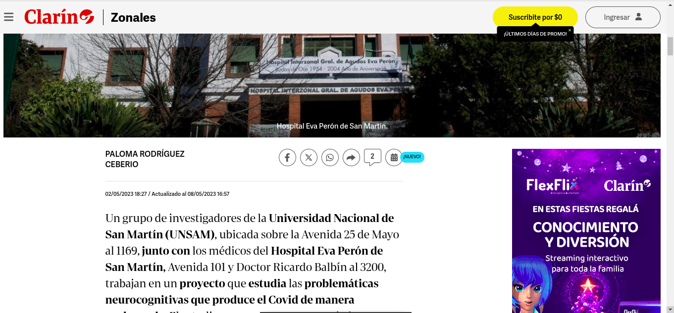 Una universidad argentina convoca a voluntarios para investigar los efectos neurológicos del Covid